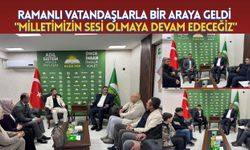 Ramanlı Batmanlılarla Bir Araya Geldi: "Milletimizin Sesi Olmaya Devam Edeceğiz"