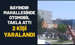 Bayındır Mahallesinde Otomobil Takla Attı: 2 Kişi Yaralandı