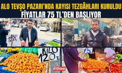 Alo Tevşo Pazarı’nda Kayısı Tezgâhları Kuruldu: Fiyatlar 75 TL’den Başlıyor