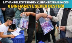 Batman Belediyesi’nden Kurban Bayramı Öncesi 6 Bin Haneye Şeker Desteği