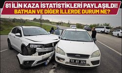81 İlin Kaza İstatistikleri Paylaşıldı! Batman ve Diğer İllerde Durum Ne?