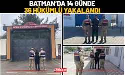 Batman’da 14 Günde 36 Hükümlü Yakalandı