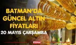 Batman’da Güncel Altın Fiyatları: 20 Mayıs Çarşamba