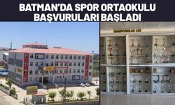 Batman’da Spor Ortaokulu Başvuruları Başladı