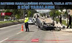 Bayındır Mahallesinde Otomobil Takla Attı: 2 Kişi Yaralandı