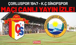 Çorluspor 1947 - K.Ç Sinopspor MAÇI CANLI İZLE