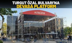 Turgut Özal Bulvarı’na Devasa Platform