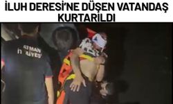 İluh Deresi’ne Düşen Vatandaş Kurtarıldı
