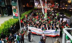 İstanbul'da Sumud Filosu'na destek yürüyüşü