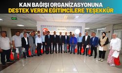 Kan Bağışı Organizasyonuna Destek Veren Eğitimcilere Teşekkür