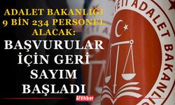Adalet Bakanlığı 9 Bin 234 Personel Alacak: Başvurular İçin Geri Sayım Başladı