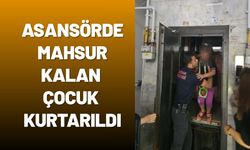 Asansörde Mahsur Kalan Çocuk Kurtarıldı