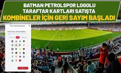 Batman Petrolspor Logolu Taraftar Kartları Satışta, Kombineler İçin Geri Sayım Başladı