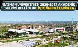 Batman Üniversitesi 2026-2027 Akademik Takvimi Belli Oldu: İşte Önemli Tarihler