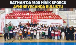 Batman’da 1600 Minik Sporcu Aynı Heyecanda Buluştu