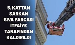 Batman'da 5. Kattan Sarkan Sıva Parçası İtfaiye Tarafından Kaldırıldı