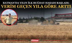 Batman'da Yılın İlk Buğday Hasadı Başladı: Verim Geçen Yıla Göre Arttı