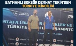 Batmanlı Boksör Demhat Tekin'den Türkiye İkinciliği