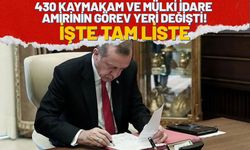 Kaymakamlıklarda Büyük Değişim! 430 Kaymakam ve Mülki İdare Amirinin Görev Yeri Değişti! İşte Tam Liste