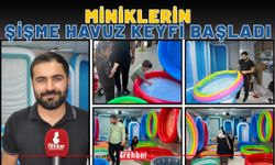 Miniklerin Şişme Havuz Keyfi Başladı