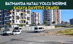 Batman'da Hatalı Yolcu İndirme Kazaya Davetiye Çıkardı