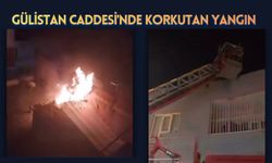 Gülistan Caddesi'nde Korkutan Yangın