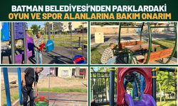 Batman Belediyesi’nden Parklardaki Oyun ve Spor Alanlarına Bakım Onarım