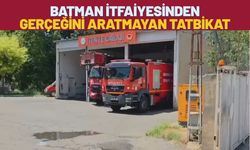 Batman İtfaiyesinden Gerçeğini Aratmayan Tatbikat
