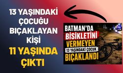 Batman'da 13 Yaşındaki Çocuğu Bıçaklayan Kişi 11 Yaşında Çıktı