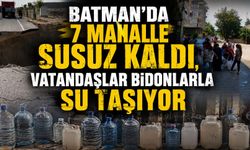 Batman'da Yedi Mahalle Susuz Kaldı, Vatandaşlar Bidonlarla Su Taşıyor