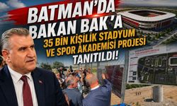 Batman'da Bakan Bak'a 35 Bin Kişilik Stadyum ve Spor Akademisi Projesi Tanıtıldı