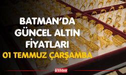 Batman’da Güncel Altın Fiyatları 01 Temmuz Çarşamba