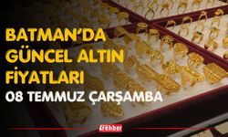 Batman’da Güncel Altın Fiyatları 08 Temmuz Çarşamba