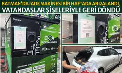 Batman'da İade Makinesi Bir Haftada Arızalandı, Vatandaşlar Şişeleriyle Geri Döndü