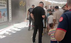 Batman'da iş yerinde yangın: Esnaf ve itfaiye seferber oldu