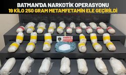 Batman'da Narkotik Operasyonu: 19 Kilo 250 Gram Metamfetamin Ele Geçirildi