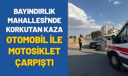 Bayındırlık Mahallesi'nde Korkutan Kaza: Otomobil ile Motosiklet Çarpıştı