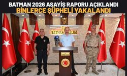 Batman 2026 Asayiş Raporu Açıklandı: Binlerce Şüpheli Yakalandı