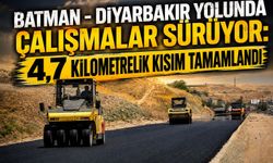 Batman - Diyarbakır  Yolunda Çalışmalar Sürüyor: 4,7 Kilometrelik Kısım Tamamlandı