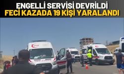 Engelli Servisi Devrildi: Feci Kazada 19 Kişi Yaralandı