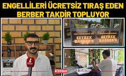 Engellileri Ücretsiz Tıraş Eden Berber Takdir Topluyor