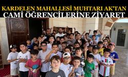 Kardelen Mahallesi Muhtarı Ak'tan Cami Öğrencilerine Ziyaret