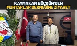 Kaymakam Böçkün’den Muhtarlar Derneğine Ziyaret