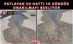 Patlayan Su Hattı 10 Gündür Onarılmayı Bekliyor