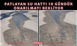 Patlayan Su Hattı 10 Gündür Onarılmayı Bekliyor