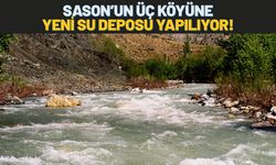 Sason’un Üç Köyüne Yeni Su Deposu Yapılıyor!