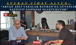 Avukat Cihad Altun: Artan Adli Vakalar Batman'da Güvenlik Zafiyeti Endişesi Oluşturuyor