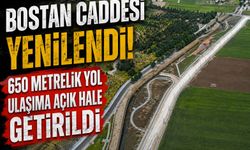 Bostan Caddesi Yenilendi! 650 Metrelik Yol Ulaşıma Açık Hale Getirildi