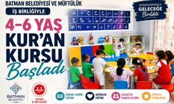 Batman Belediyesi ve Müftülük İş Birliğiyle 4–6 Yaş Kur’an Kursu Başladı