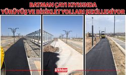 Batman Çayı Kıyısında Yürüyüş ve Bisiklet Yolları Şekilleniyor